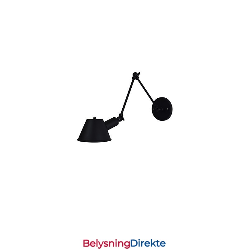 Vegglampe Vegglampe Veggjernsvegglampe Dum Black Lightsaber-Lampe På Veggen