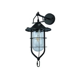 Lysmalt Stålvegglampe Dum Svart Amerikansk Kaffedekorasjon Retro Vegglampe Lyssabellampe På Vegg