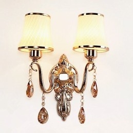 Moderne Og Moderne Galvanisert Funksjon For Krystall Øyebeskyttelse Omgivelseslys Vegglamper