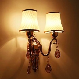 Moderne Og Moderne Galvanisert Funksjon For Krystall Øyebeskyttelse Omgivelseslys Vegglamper