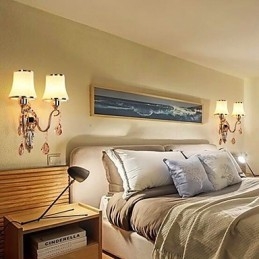 Moderne Og Moderne Galvanisert Funksjon For Krystall Øyebeskyttelse Omgivelseslys Vegglamper