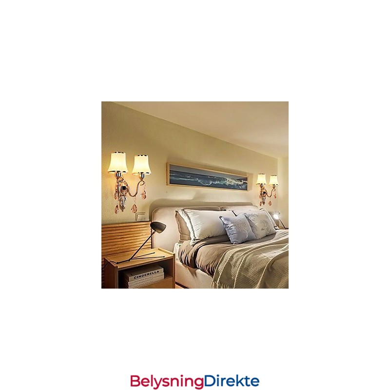 Moderne Og Moderne Galvanisert Funksjon For Krystall Øyebeskyttelse Omgivelseslys Vegglamper