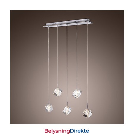 Moderne Og Moderne Pendellampe I Krystallkrom