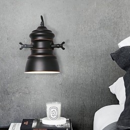 Industriell Vegglampe I Metall, Vintage, For Kafé, Klubb Og Bar