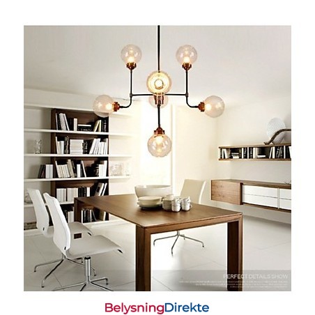 Moderne Kreativ Smijernslysekrone Som Gjenoppretter Gamle Måter, Glasskule, Molekylær Magisk Bønnedråpelys