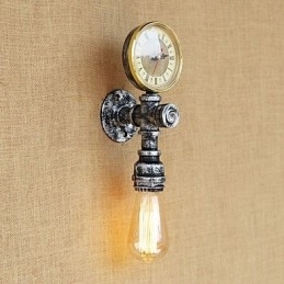 Enkel Landlig Retro-Malerifunksjon For Mini-Stil Omgivelseslys Vegglampe