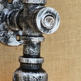 Enkel Landlig Retro-Malerifunksjon For Mini-Stil Omgivelseslys Vegglampe