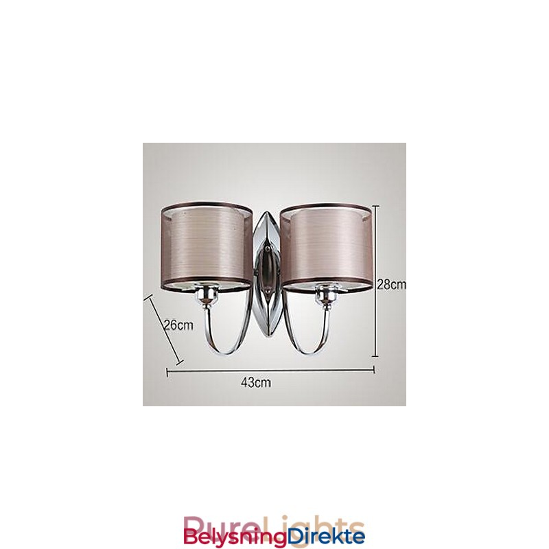 Vintage Galvanisert Downlight Vegglampe