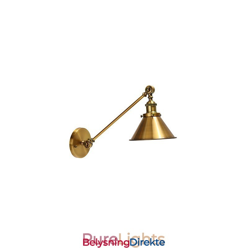 Vintage Metall Vegglampe Montert Retro Industriell Vegglampe Lampeskjerm Justerbar Nattlysarmaturer