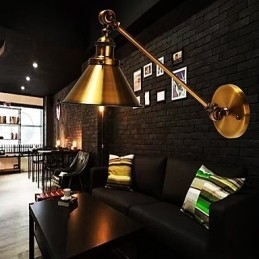 Vintage Metall Vegglampe Montert Retro Industriell Vegglampe Lampeskjerm Justerbar Nattlysarmaturer