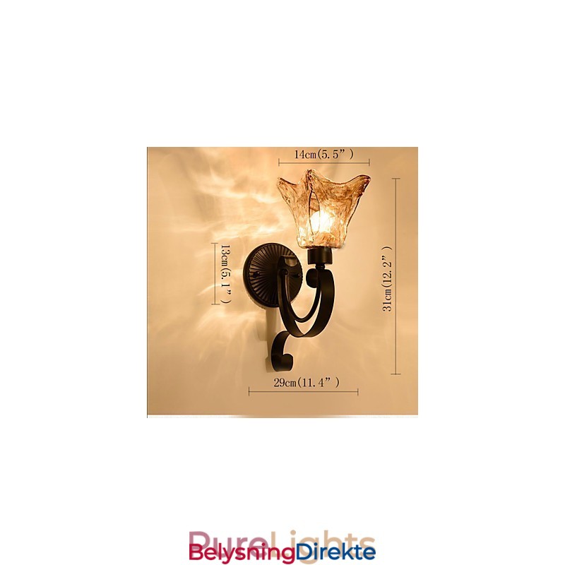 Vegglampe Enkel Stuelampe Jern Dekorativ Soverom Nattbordslampe Korridorlampe