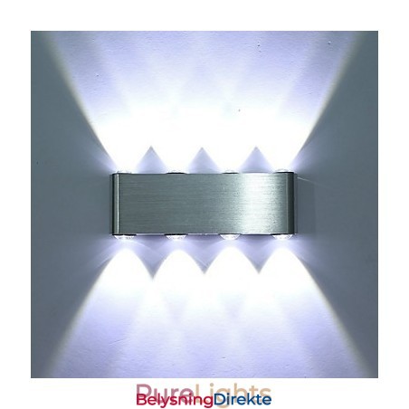 Moderne Vegglampe Til Innendørs Gang, Vegglampe I Aluminium, Dekorativ Belysning, Integrert