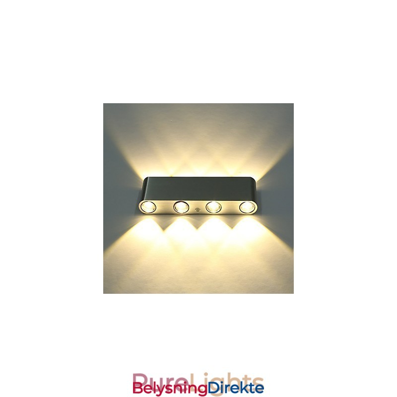 Moderne Vegglampe Til Innendørs Gang, Vegglampe I Aluminium, Dekorativ Belysning, Integrert