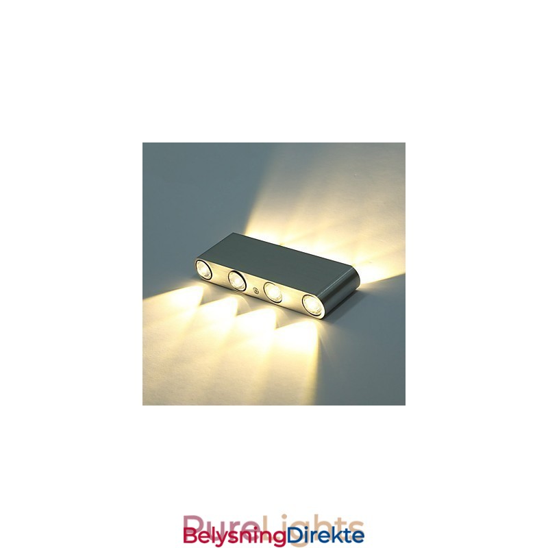 Moderne Vegglampe Til Innendørs Gang, Vegglampe I Aluminium, Dekorativ Belysning, Integrert