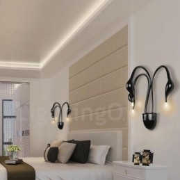 Svanehode Moderne Samtidsstil Flerfarget Omgivelseslys Vegglampe Vegglampe