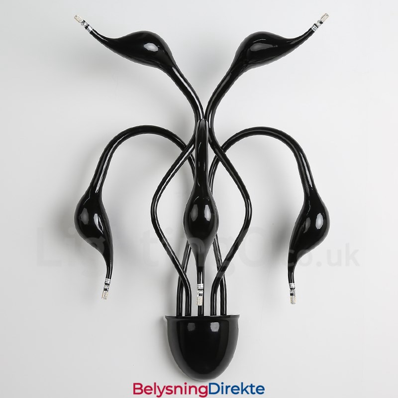 Svanehode Moderne Samtidsstil Flerfarget Omgivelseslys Vegglampe Vegglampe