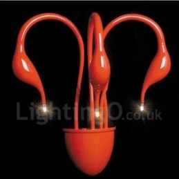 Svanehode Moderne Samtidsstil Flerfarget Omgivelseslys Vegglampe Vegglampe