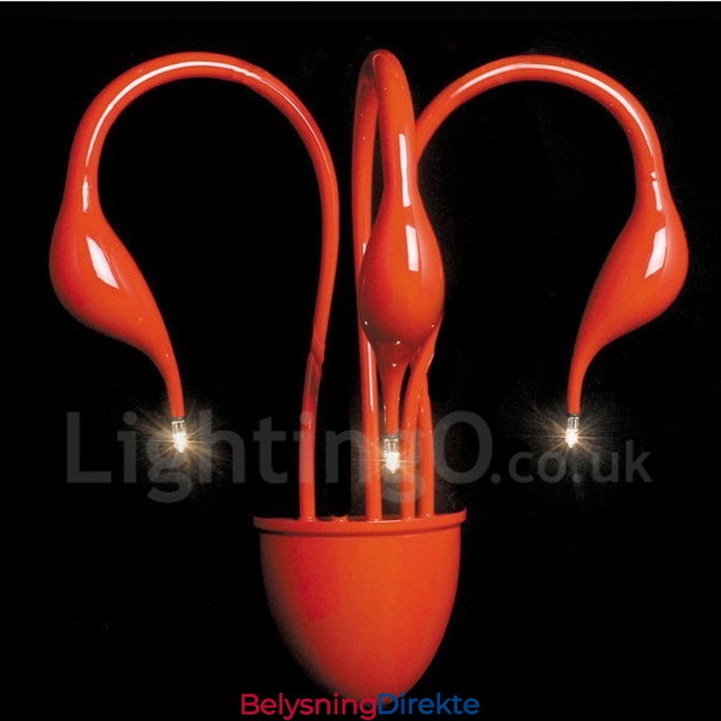 Svanehode Moderne Samtidsstil Flerfarget Omgivelseslys Vegglampe Vegglampe