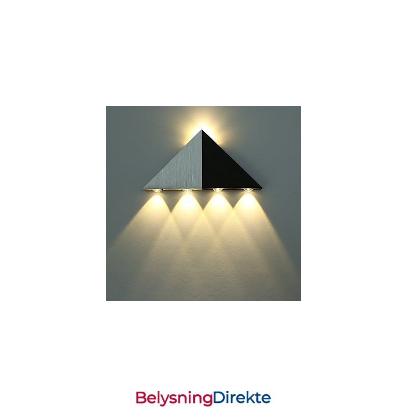 Moderne Trekantet Vegglampe Innendørs Gang Opp-Ned-Vegglampe Spotlight Aluminium Dekorativ Belysning For Studiorestaurant