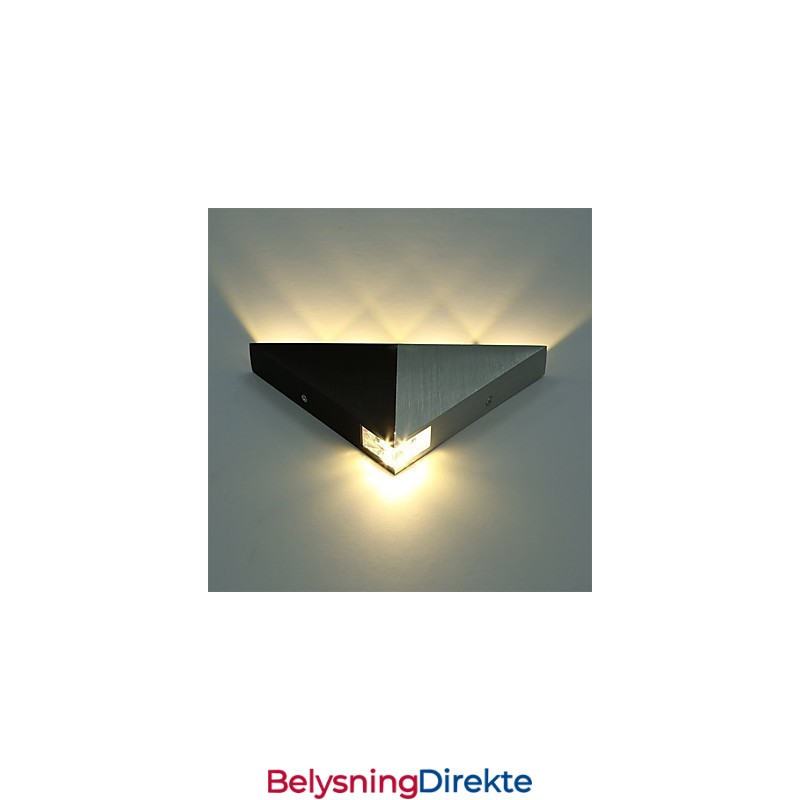 Moderne Trekantet Vegglampe Innendørs Gang Opp-Ned-Vegglampe Spotlight Aluminium Dekorativ Belysning For Studiorestaurant