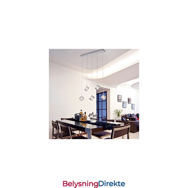 Moderne Og Moderne Pendellampe I Krystallkrom