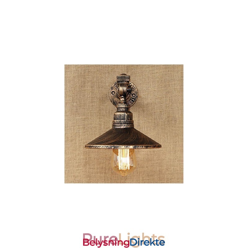 Rustikk Hyttemaling For Omgivelseslys Vegglampe Med Vegglampe