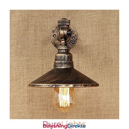 Rustikk Hyttemaling For Omgivelseslys Vegglampe Med Vegglampe