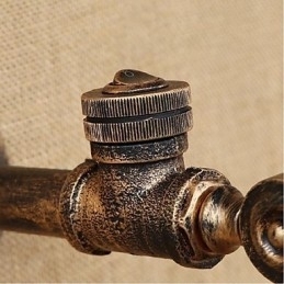 Rustikk Hyttemaling For Omgivelseslys Vegglampe Med Vegglampe