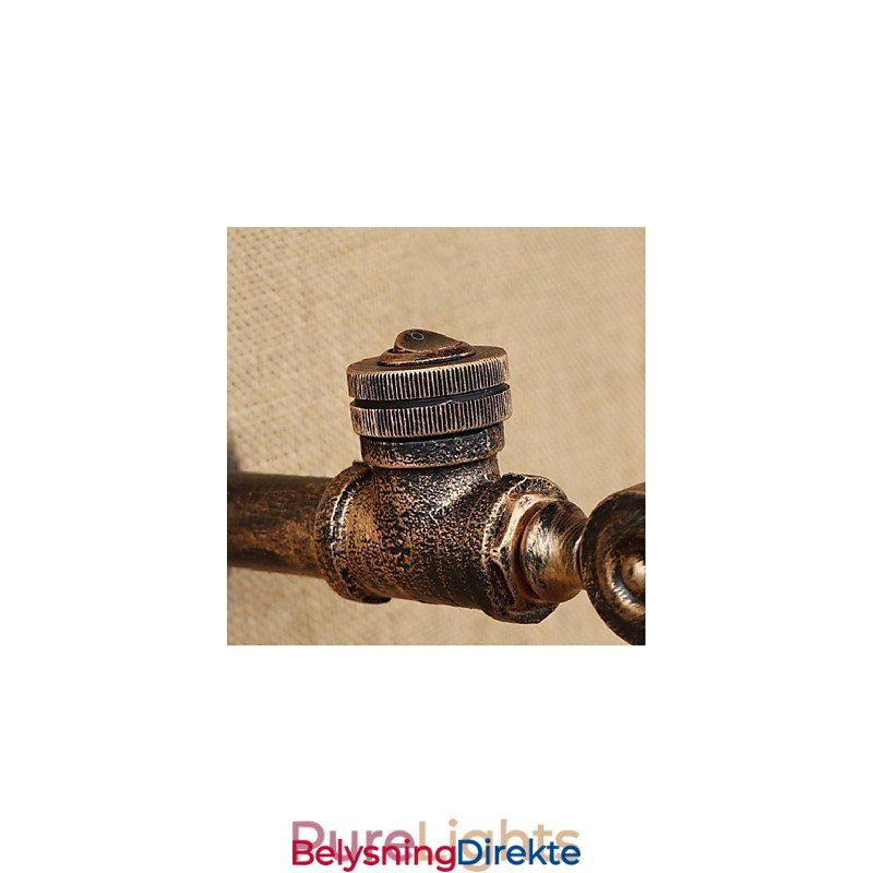 Rustikk Hyttemaling For Omgivelseslys Vegglampe Med Vegglampe