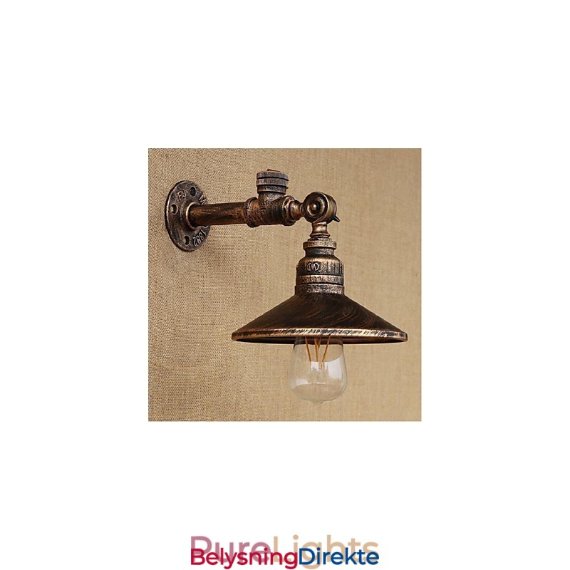 Rustikk Hyttemaling For Omgivelseslys Vegglampe Med Vegglampe