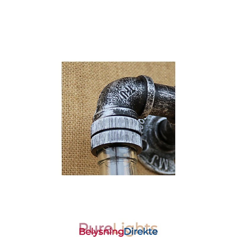 Rustikk Lodge Messingdetalj For Omgivelseslys Vegglampe Vegglampe Blå