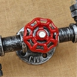 Rustikk Lodge Messingdetalj For Omgivelseslys Vegglampe Vegglampe Blå