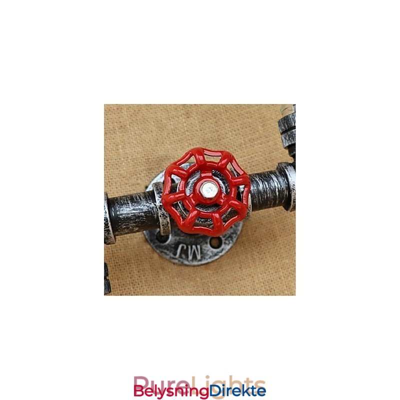 Rustikk Lodge Messingdetalj For Omgivelseslys Vegglampe Vegglampe Blå