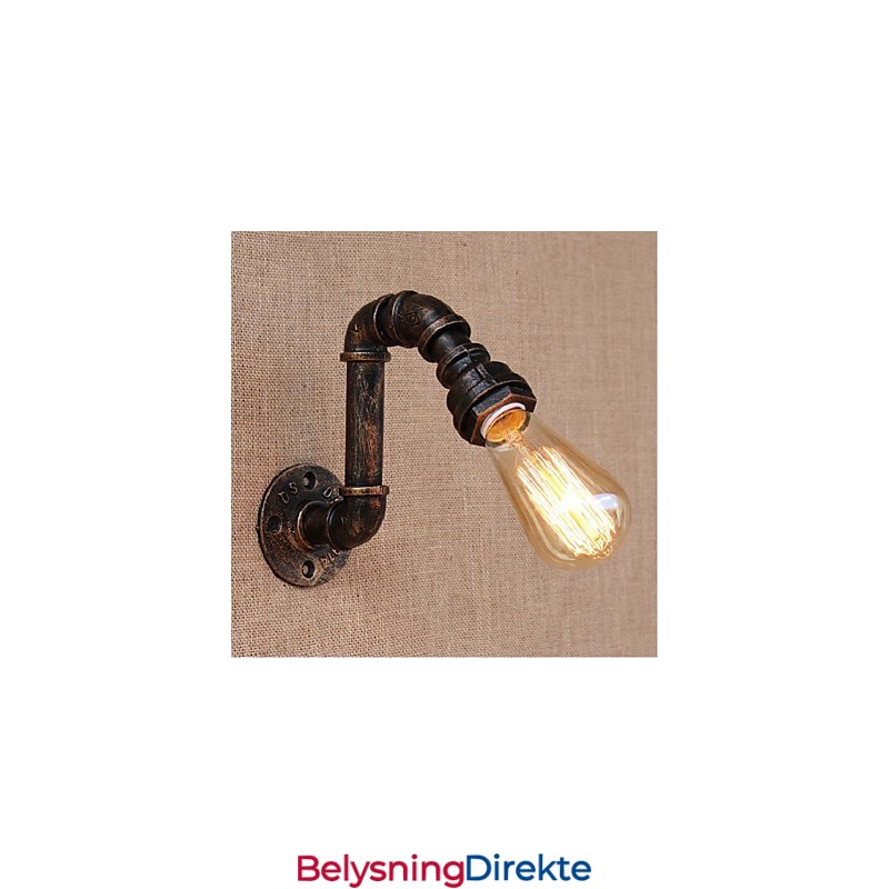 Nostalgi Enkel Vannrør Dekorativ Liten Vegglampe Vegglampe
