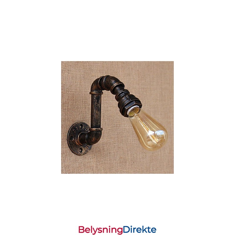 Nostalgi Enkel Vannrør Dekorativ Liten Vegglampe Vegglampe
