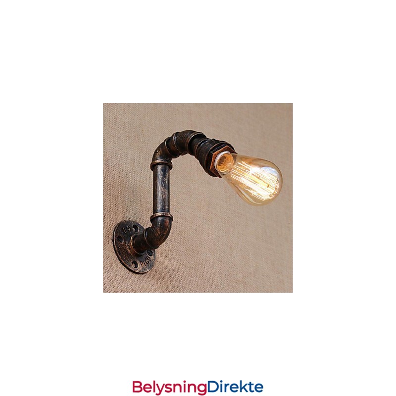 Nostalgi Enkel Vannrør Dekorativ Liten Vegglampe Vegglampe