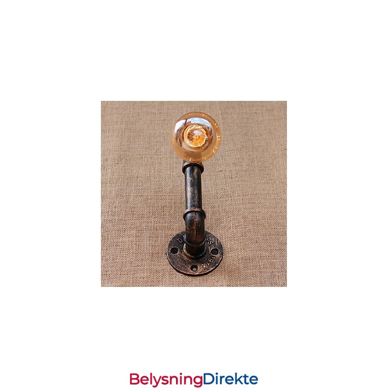 Nostalgi Enkel Vannrør Dekorativ Liten Vegglampe Vegglampe