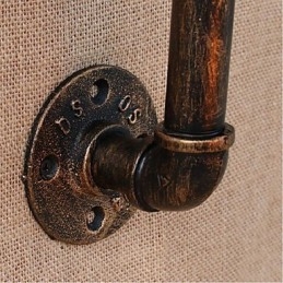 Nostalgi Enkel Vannrør Dekorativ Liten Vegglampe Vegglampe