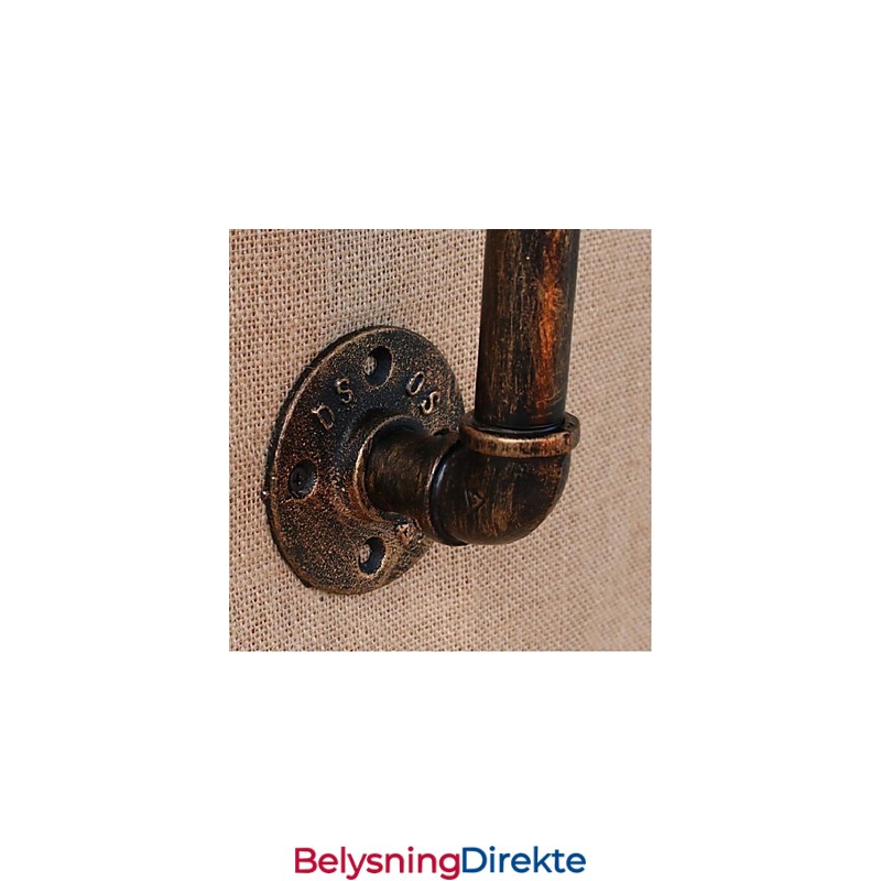 Nostalgi Enkel Vannrør Dekorativ Liten Vegglampe Vegglampe