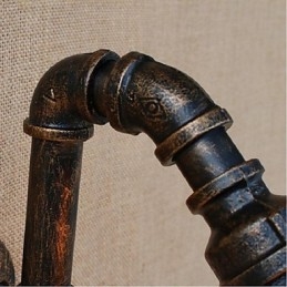 Nostalgi Enkel Vannrør Dekorativ Liten Vegglampe Vegglampe