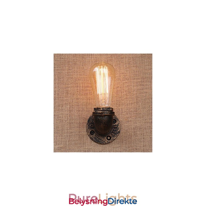 Nostalgi Enkel Vannrør Dekorativ Liten Vegglampe Vegglampe