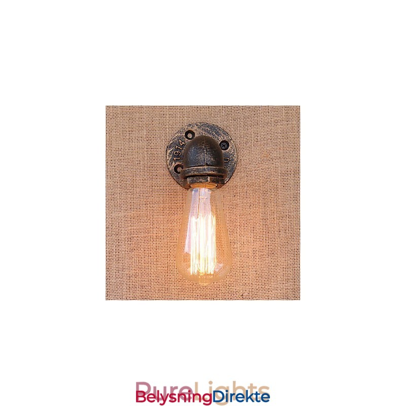 Nostalgi Enkel Vannrør Dekorativ Liten Vegglampe Vegglampe