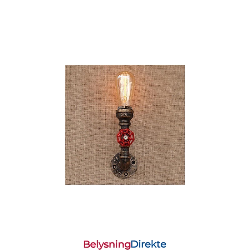Nostalgi Enkel Vannrør Dekorativ Liten Vegglampe Vegglampe