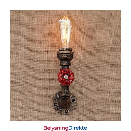 Nostalgi Enkel Vannrør Dekorativ Liten Vegglampe Vegglampe