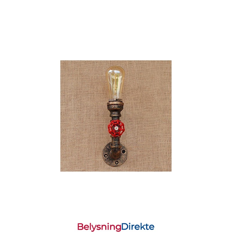 Nostalgi Enkel Vannrør Dekorativ Liten Vegglampe Vegglampe