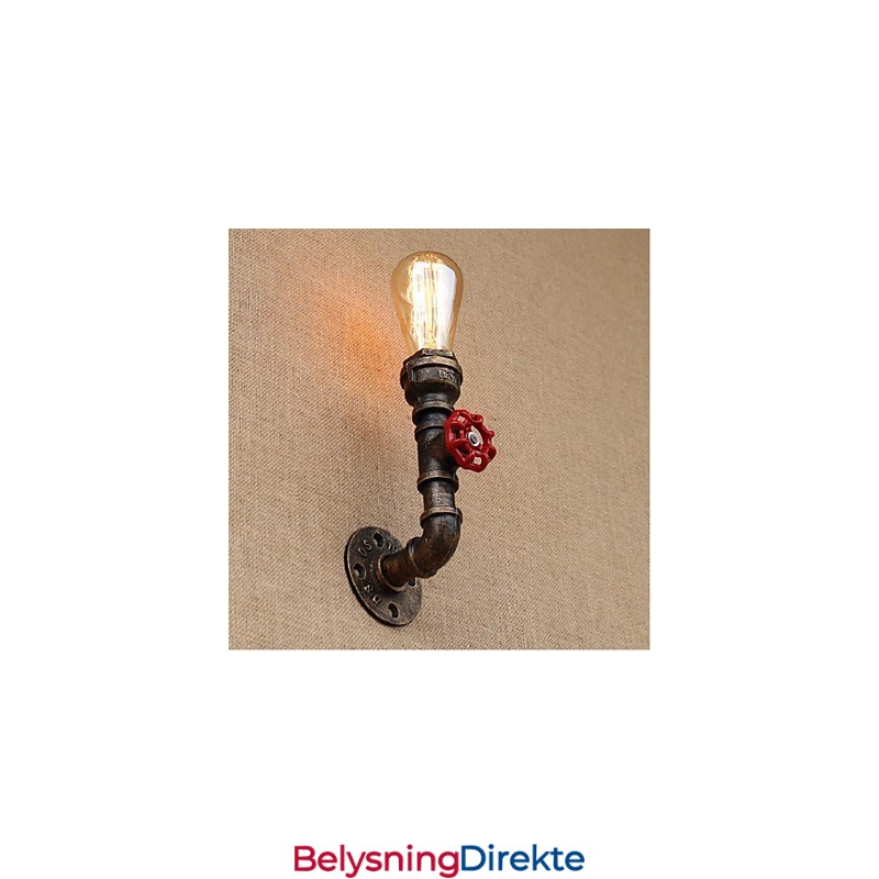 Nostalgi Enkel Vannrør Dekorativ Liten Vegglampe Vegglampe