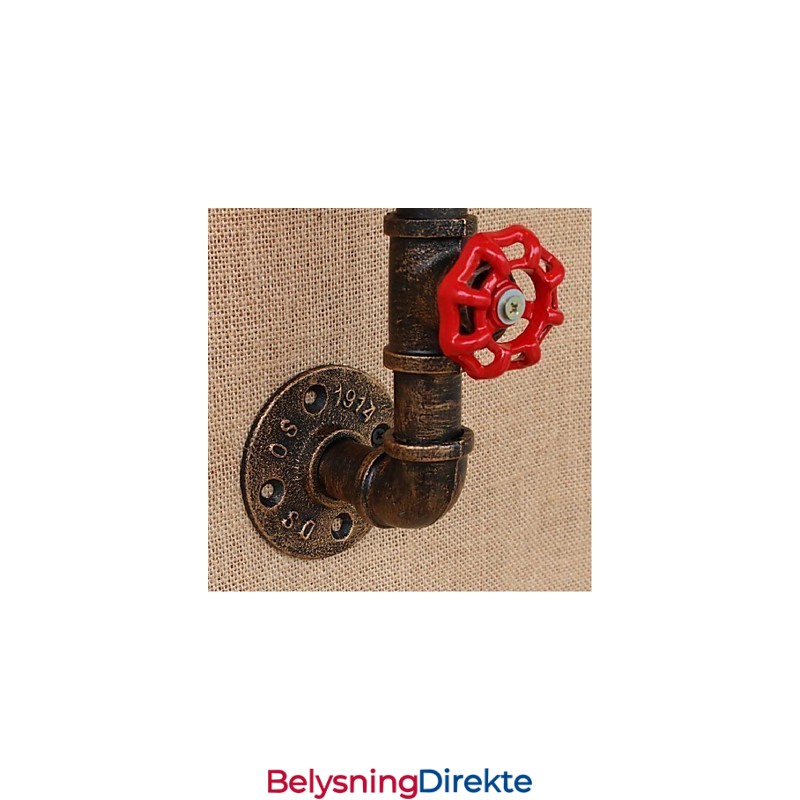 Nostalgi Enkel Vannrør Dekorativ Liten Vegglampe Vegglampe