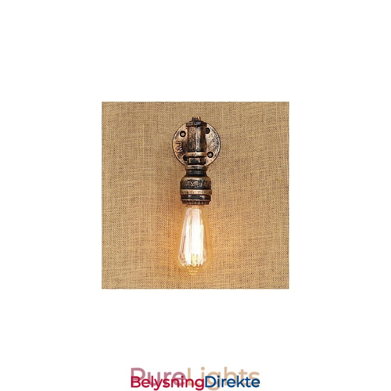 Rustikk Hyttemaling For Omgivelseslys Vegglampe Med Vegglampe