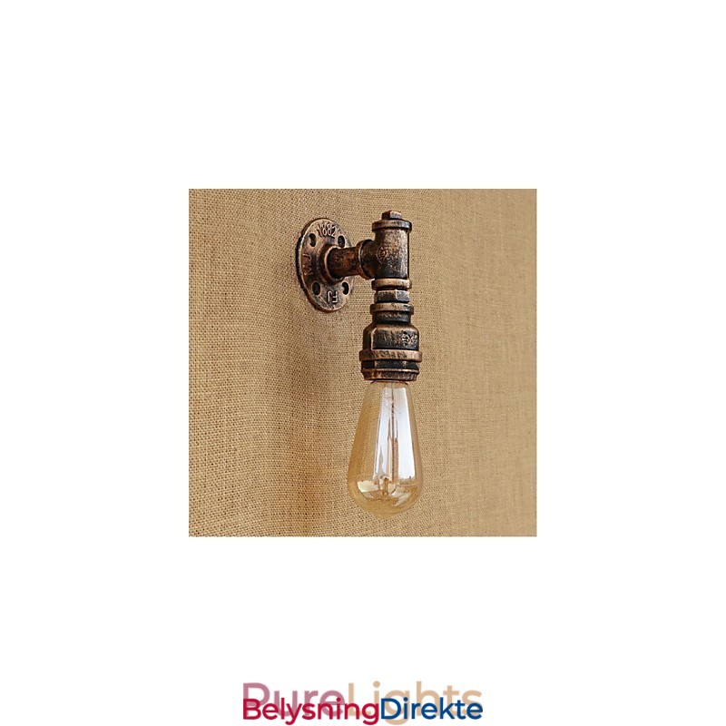 Rustikk Hyttemaling For Omgivelseslys Vegglampe Med Vegglampe