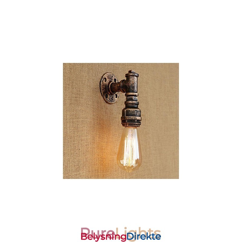Rustikk Hyttemaling For Omgivelseslys Vegglampe Med Vegglampe